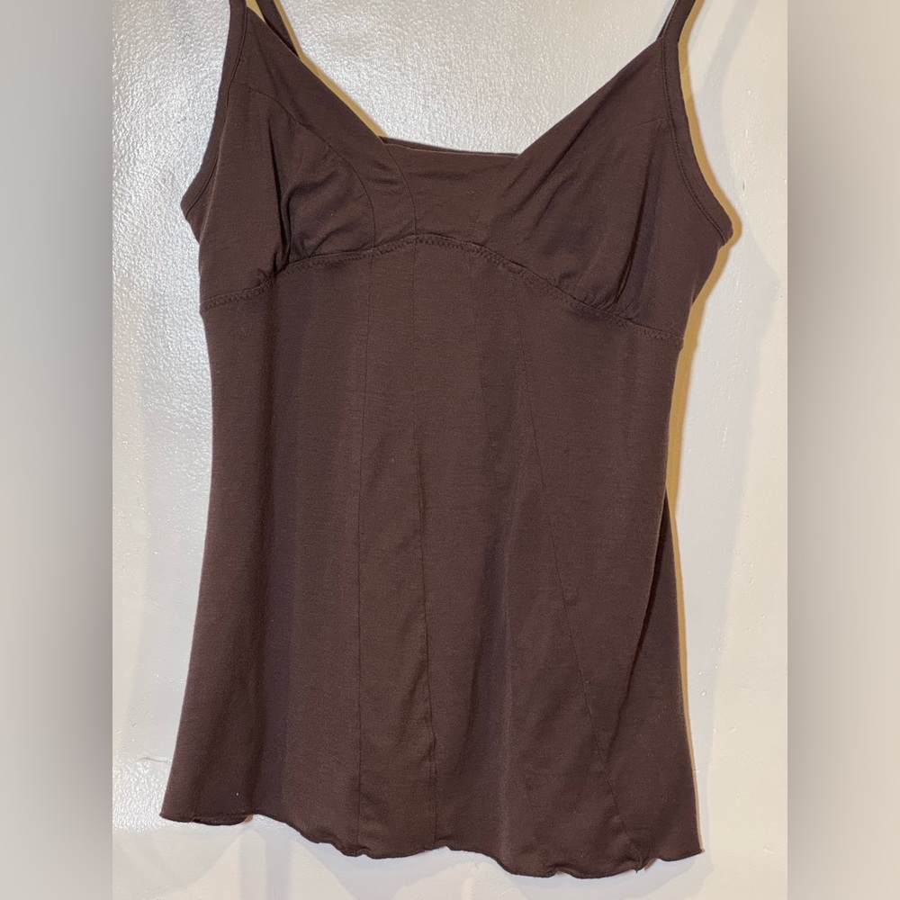 Vintage Banana Republic Flowy Chocolate Brown Top